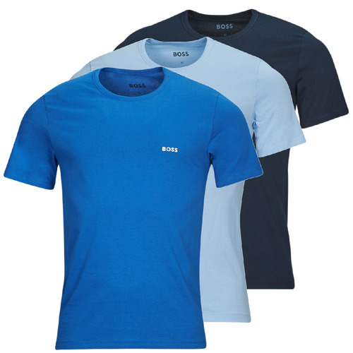 textil Herre T-shirts m. korte ærmer BOSS TShirtRN 3P Classic Blå / Blå / Himmelblå / Marineblå