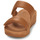 Sko Dame Sandaler FitFlop Lulu Adjustable Leather Slides Brun / Kamel
