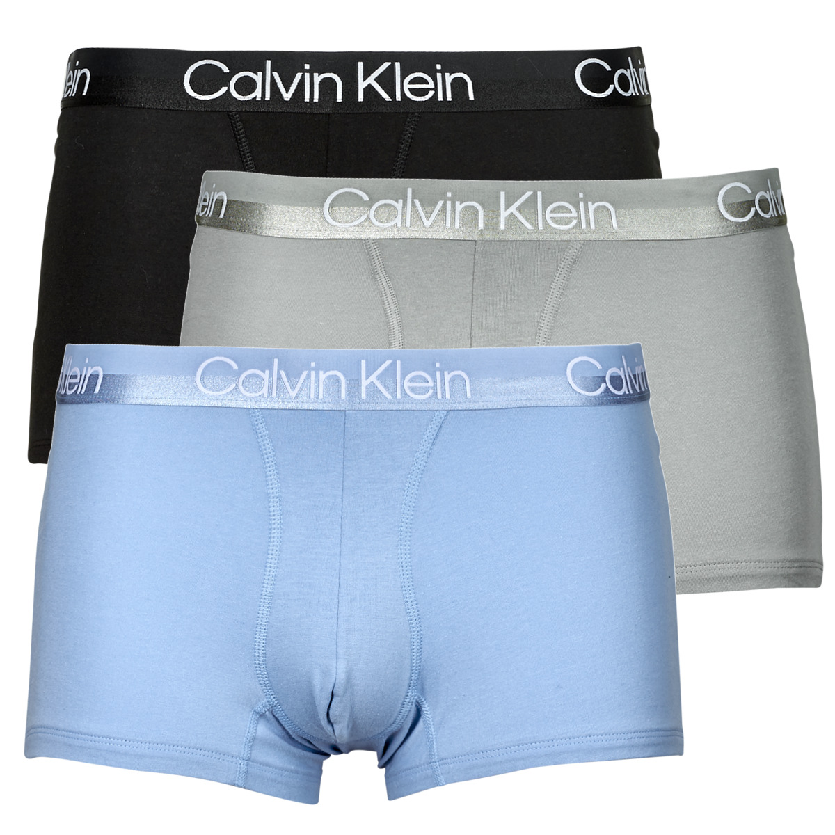 Undertøj Herre Trunks Calvin Klein Jeans TRUNK 3PK X3 Grå / Blå / Sort