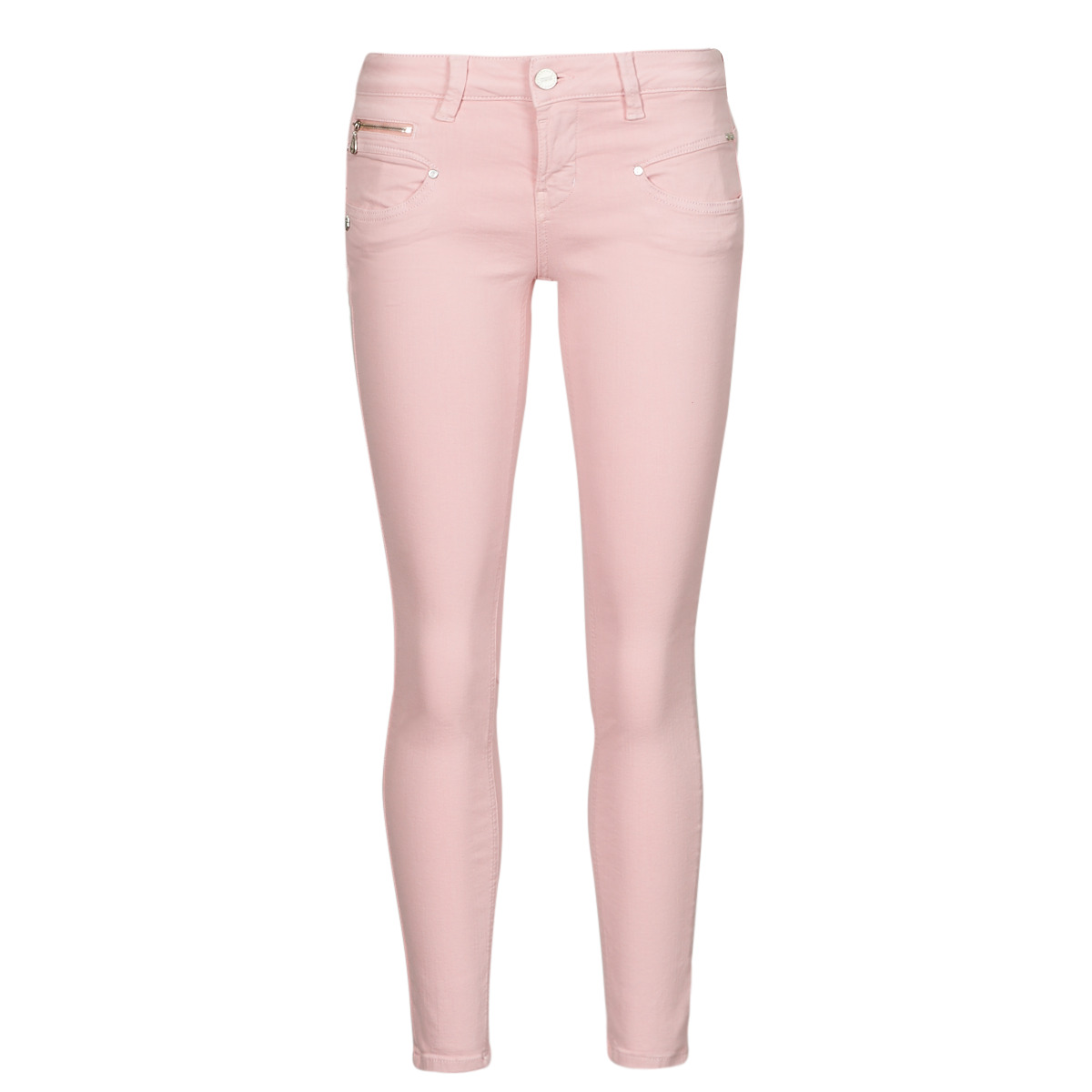 textil Dame Smalle jeans Freeman T.Porter ALEXA CROPPED MAGIC COLOR Pink