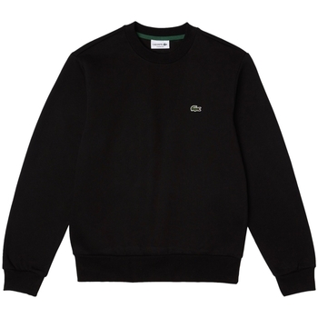 textil Herre Sweatshirts Lacoste Organic Brushed Cotton Sweatshirt - Noir Sort
