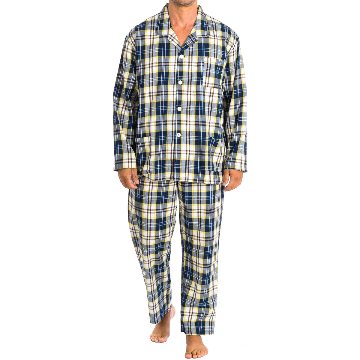 textil Herre Pyjamas / Natskjorte Kisses&Love KL30179 Flerfarvet
