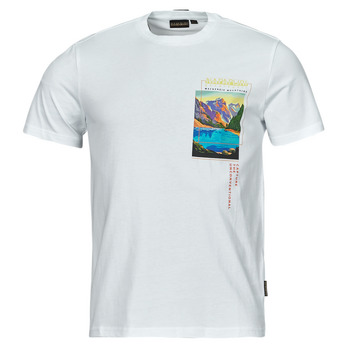 textil Herre T-shirts m. korte ærmer Napapijri S CANADA Hvid
