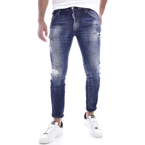 textil Herre Jeans - skinny Dsquared S74LB0872 Blå