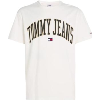 textil Herre T-shirts m. korte ærmer Tommy Hilfiger  Hvid
