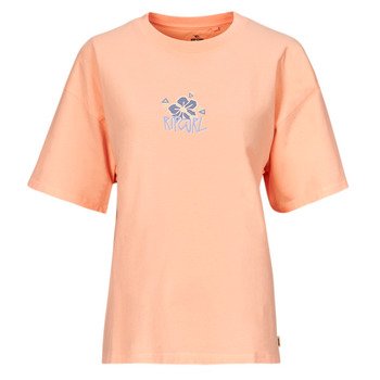 textil Dame T-shirts m. korte ærmer Rip Curl ISLAND HERITAGE TEE Koral
