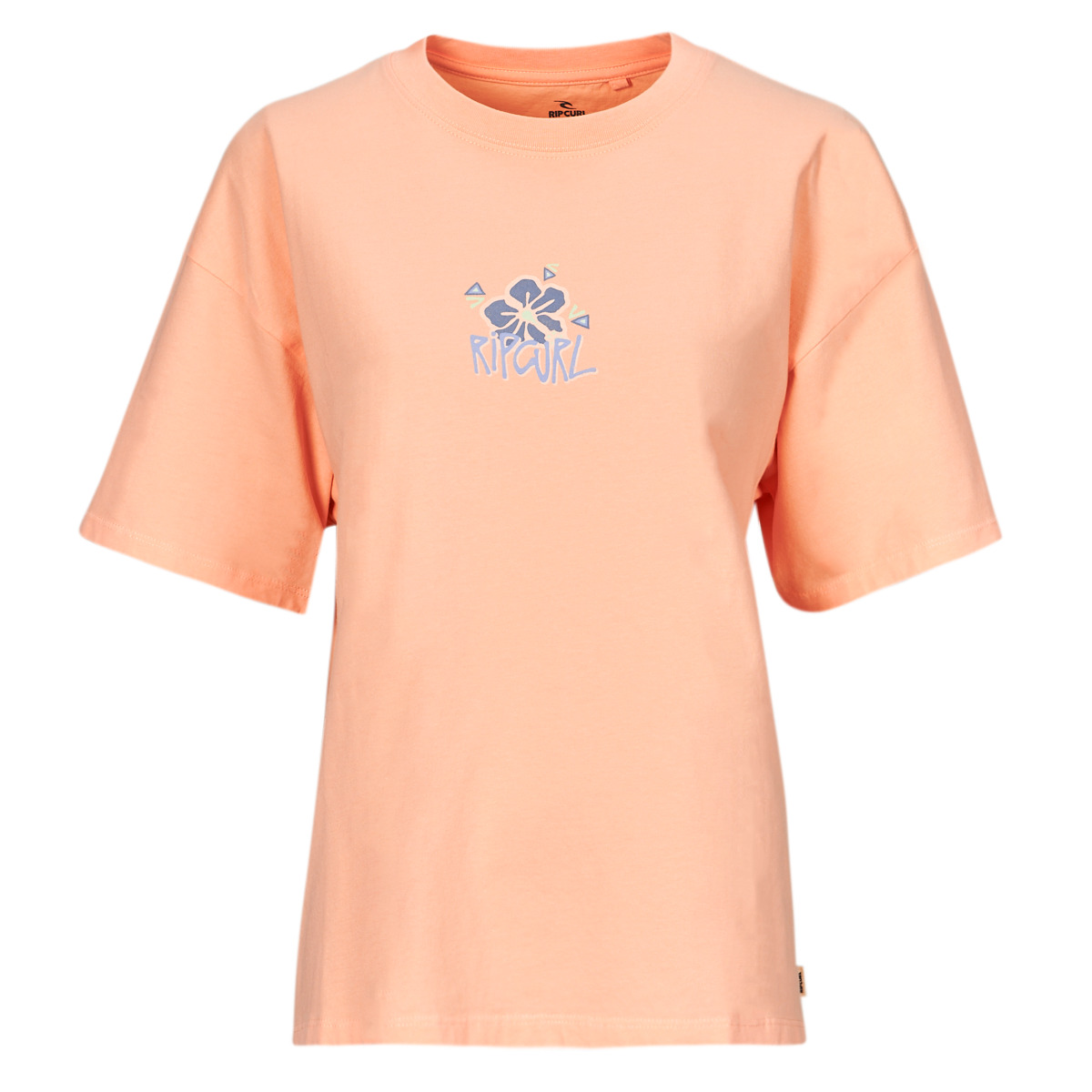textil Dame T-shirts m. korte ærmer Rip Curl ISLAND HERITAGE TEE Koral