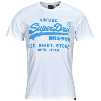 textil Herre T-shirts m. korte ærmer Superdry NEON VL T SHIRT Hvid
