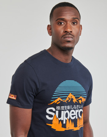 Superdry GREAT OUTDOORS NR GRAPHIC TEE Marineblå