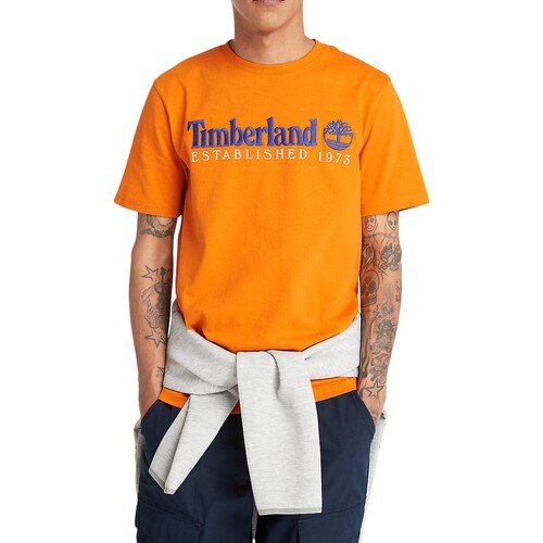 textil Herre T-shirts m. korte ærmer Timberland 221876 Orange