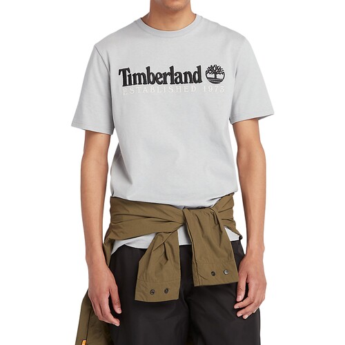 textil Herre T-shirts m. korte ærmer Timberland 221880 Grå