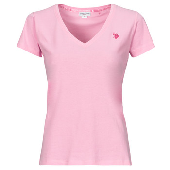 textil Dame T-shirts m. korte ærmer U.S Polo Assn. BELL Pink