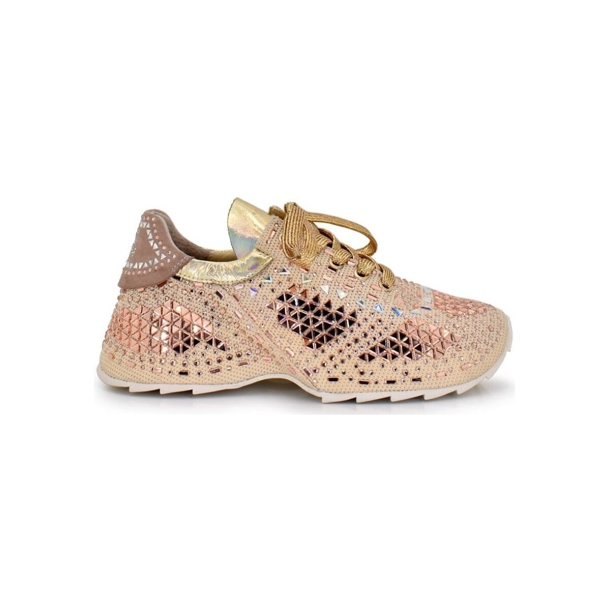 Sko Dame Sneakers Exé Shoes EXÉ Sneakers 2988-18 - Champagne Guld