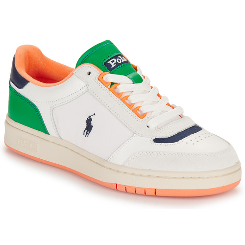 Sko Lave sneakers Polo Ralph Lauren POLO CRT SPT Hvid / Grøn / Orange