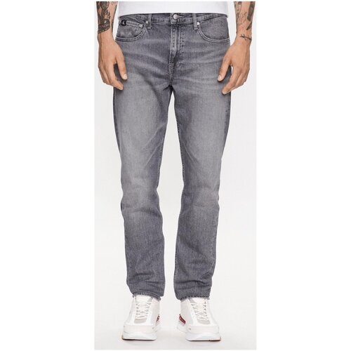 textil Herre Lige jeans Calvin Klein Jeans J30J323363 Grå