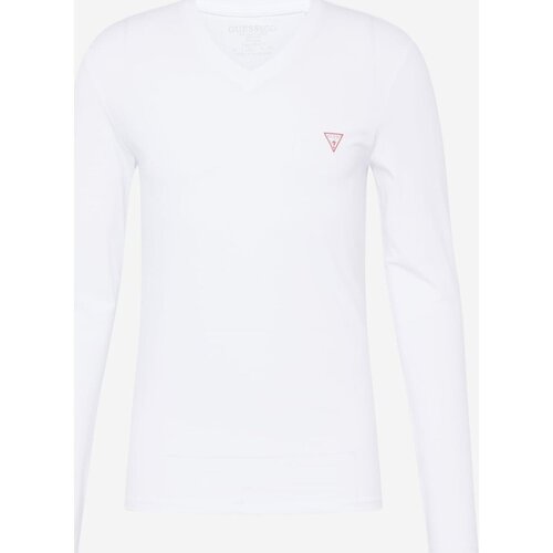 textil Herre Langærmede T-shirts Guess M2YI08 J1314 Hvid