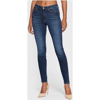 textil Dame Smalle jeans Guess W2YA46 D4Q03 Blå