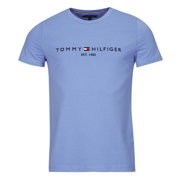 textil Herre T-shirts m. korte ærmer Tommy Hilfiger TOMMY LOGO TEE Blå