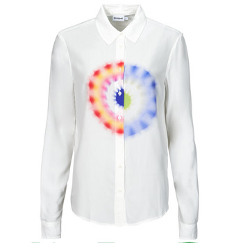 textil Dame Skjorter / Skjortebluser Desigual CAM_OHM Hvid / Flerfarvet