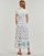 textil Dame Lange kjoler Desigual VEST_GALIANA Hvid / Flerfarvet