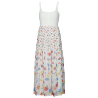 textil Dame Lange kjoler Desigual VEST_VANCOUVER Hvid / Flerfarvet