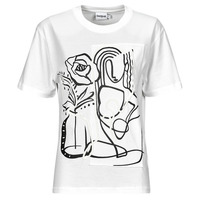 textil Dame T-shirts m. korte ærmer Desigual TS_TRISTAN Hvid / Sort