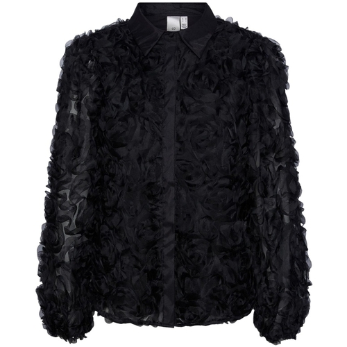 textil Dame Toppe / Bluser Y.a.s YAS Roso L/S Shirt - Black Sort
