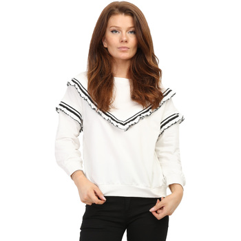 textil Dame Sweatshirts La Modeuse 67786_P157557 Hvid