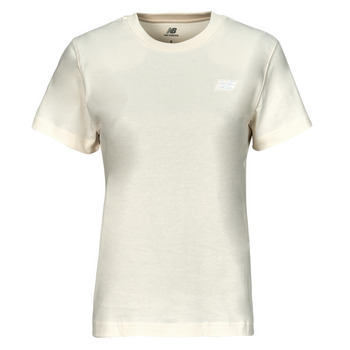 textil Dame T-shirts m. korte ærmer New Balance SMALL LOGO T-SHIRT Beige
