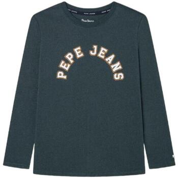 textil Dreng T-shirts m. korte ærmer Pepe jeans  Grøn