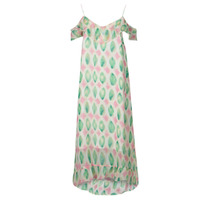 textil Dame Lange kjoler Les Petites Bombes ISMAELLA Pink / Grøn / Hvid