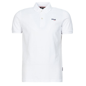 textil Herre Polo-t-shirts m. korte ærmer Schott PS JAMES 3 Hvid