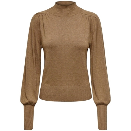 textil Dame Pullovere Only Julia Life L/S Knit - Toasted Coconut Brun