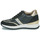 Sko Dame Lave sneakers Geox D DESYA Sort / Sølv / Guld