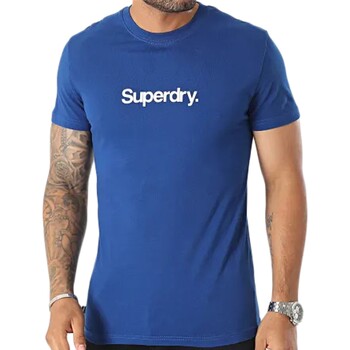 textil Herre T-shirts m. korte ærmer Superdry 223130 Blå
