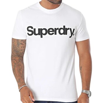 textil Herre T-shirts m. korte ærmer Superdry 223126 Hvid