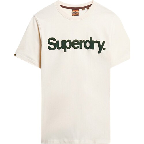 textil Herre T-shirts m. korte ærmer Superdry 223247 Hvid
