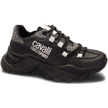 Sko Dame Sneakers Roberto Cavalli CW8766 Black Sort