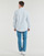 textil Herre Skjorter m. lange ærmer Tommy Jeans TJM REG OXFORD STRIPESHIRT Hvid / Blå