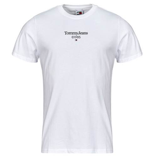 textil Herre T-shirts m. korte ærmer Tommy Jeans TJM SLIM TJ 85 ENTRY Hvid