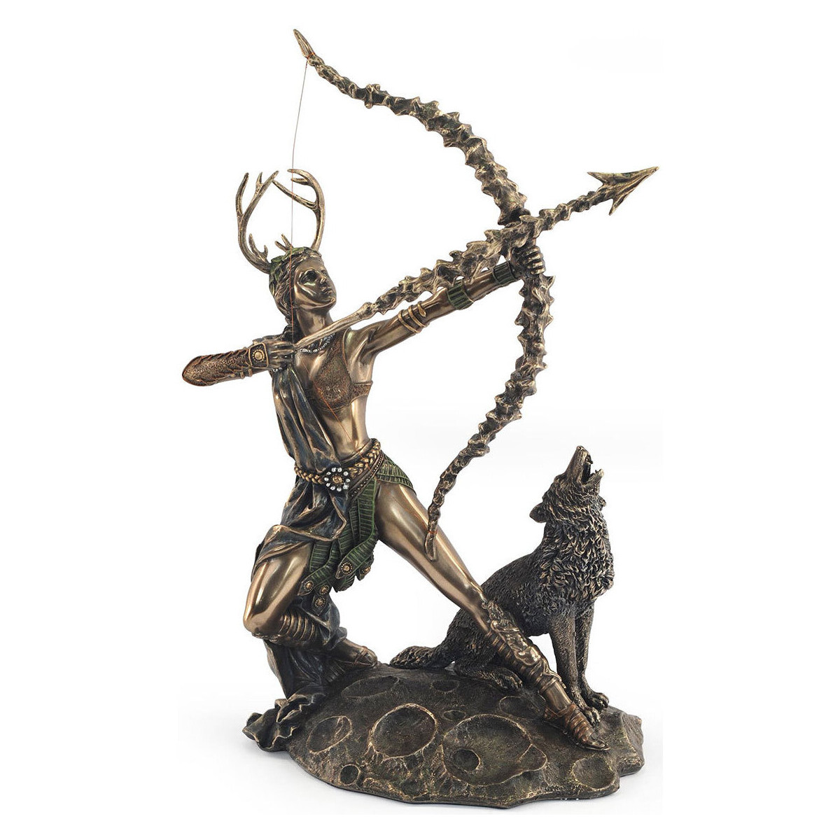 Indretning Små statuer og figurer Signes Grimalt Gud Artemis Figur Kaki