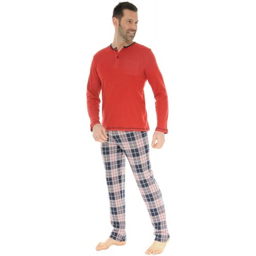 textil Herre Pyjamas / Natskjorte Christian Cane DAVY Rød