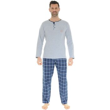 textil Herre Pyjamas / Natskjorte Christian Cane PYJAMA LONG GRIS DORIAN Grå