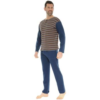 textil Herre Pyjamas / Natskjorte Christian Cane DARIUS Blå
