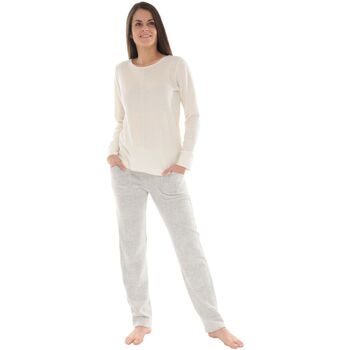 textil Dame Pyjamas / Natskjorte Pilus ADA Beige