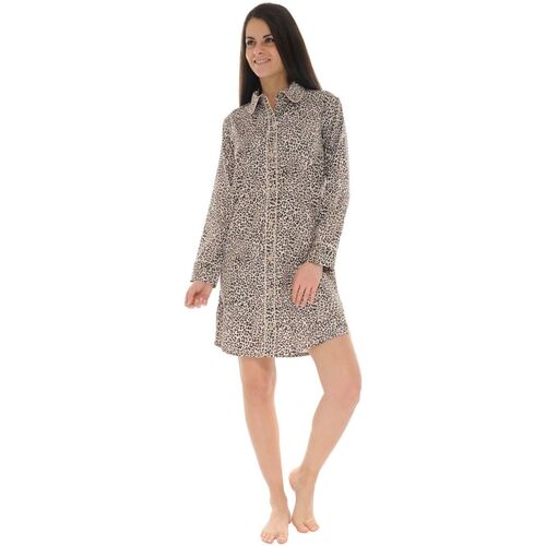 textil Dame Pyjamas / Natskjorte Pilus AGATHE Brun