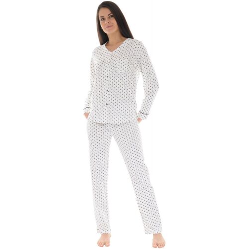 textil Dame Pyjamas / Natskjorte Christian Cane CALISTE Hvid