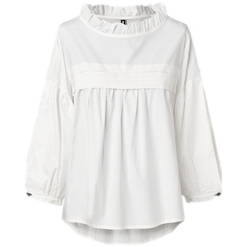 textil Dame Toppe / Bluser Wendykei Top 221375 - White Hvid