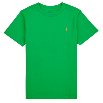 textil Børn T-shirts m. korte ærmer Polo Ralph Lauren SS CN-TOPS-T-SHIRT Grøn / Grøn
