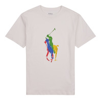 textil Børn T-shirts m. korte ærmer Polo Ralph Lauren SS CN-KNIT SHIRTS-T-SHIRT Hvid